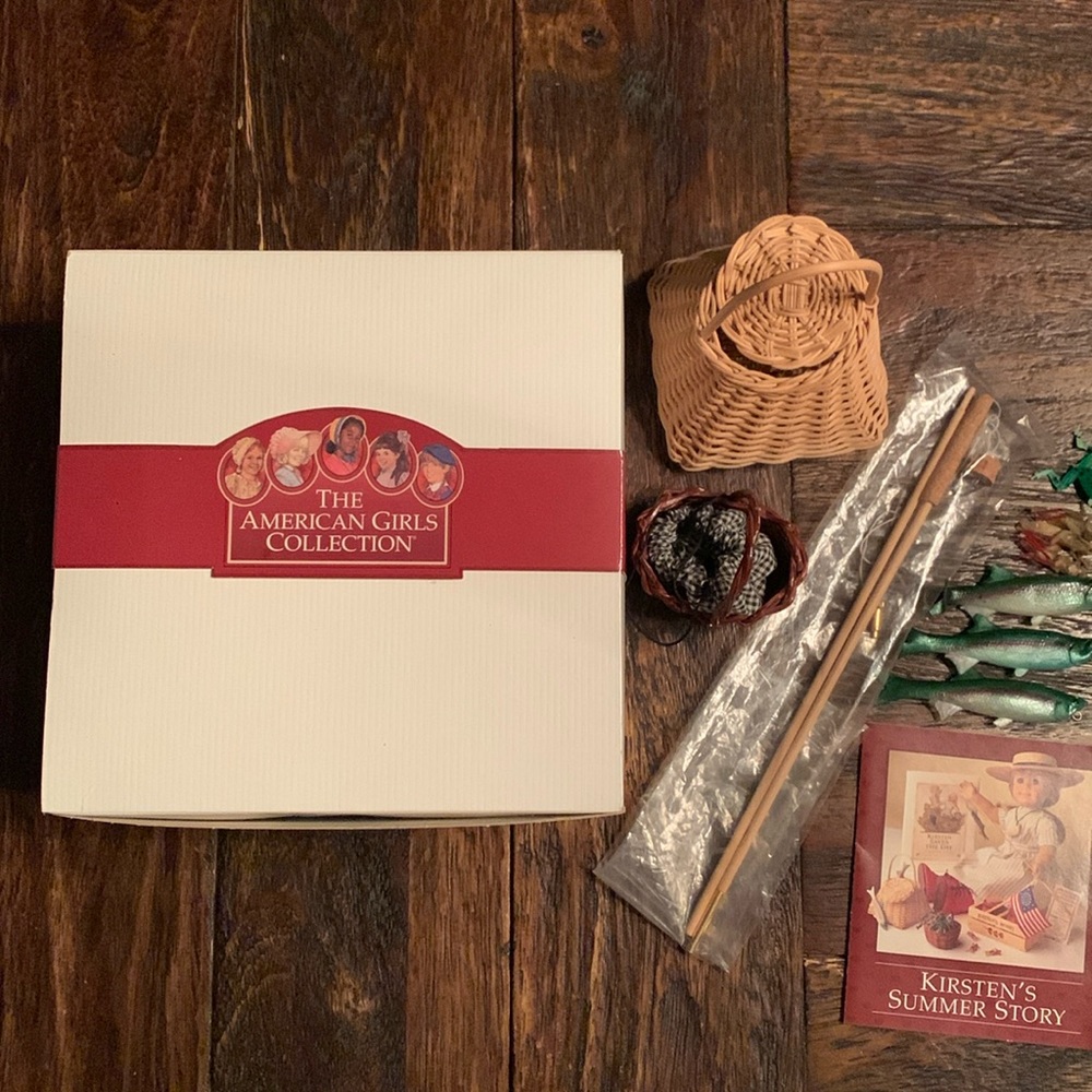 1990 American Girl Kirsten summer fishing .